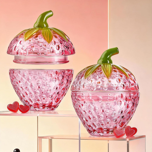 Pcs pink strawberry candy - 2,