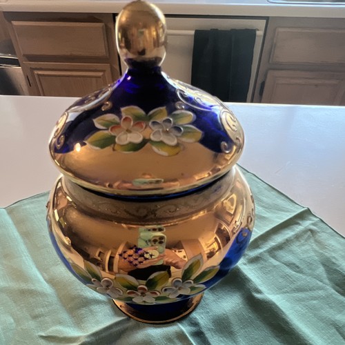 Vintage lefton cobalt blue - lefton,