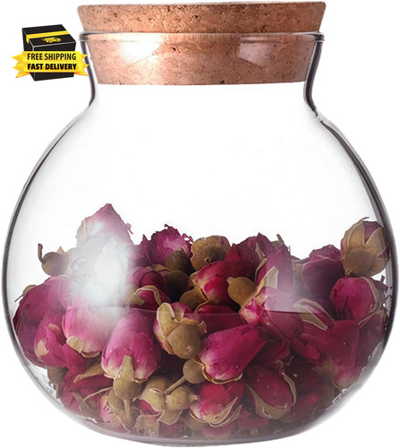 17oz glass jars - jars, cork