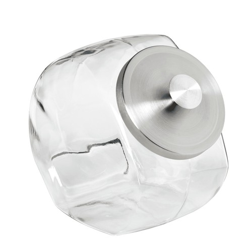 Silver glass lid penny - lid,