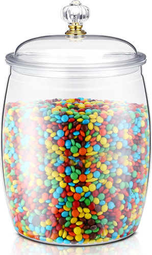 Large candy jar with - large,