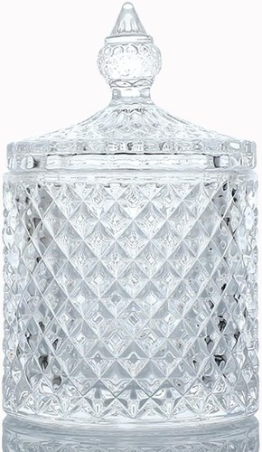 Glass jar lid qtip - glass, w/