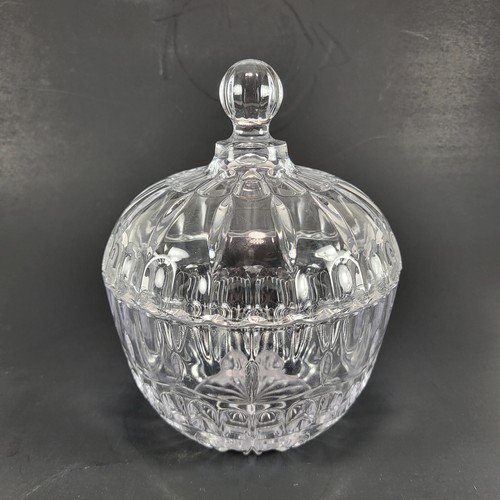 Glass candy jar - glass, lid