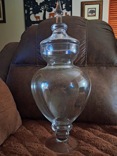 Clear glass apothecary - glass,