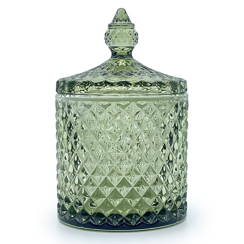 Colorful glass jar with - colorful,