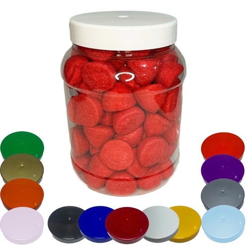Round plastic storage - storage, jars