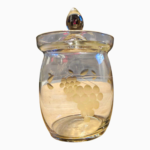 Clear vintage glass cotton - glass,