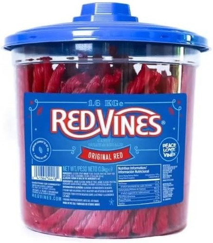 Red vines twists jar - vines,