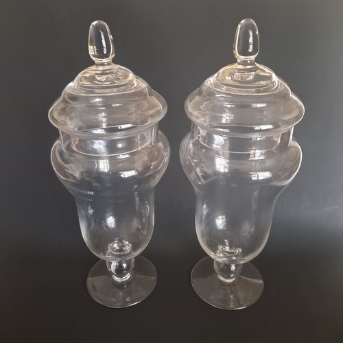 Pair vtg apothecary candy - of, /