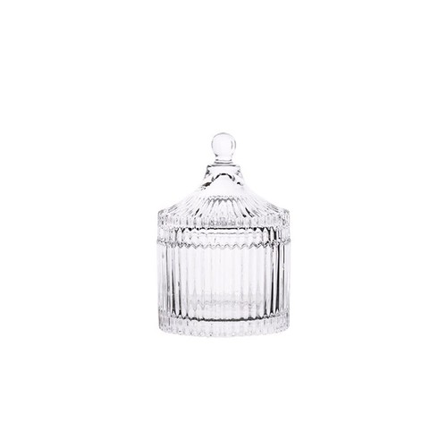 Glass candy plate with - candy,