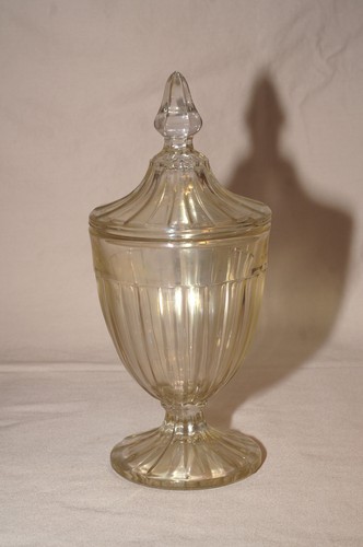 Heisey gold iridescent glass