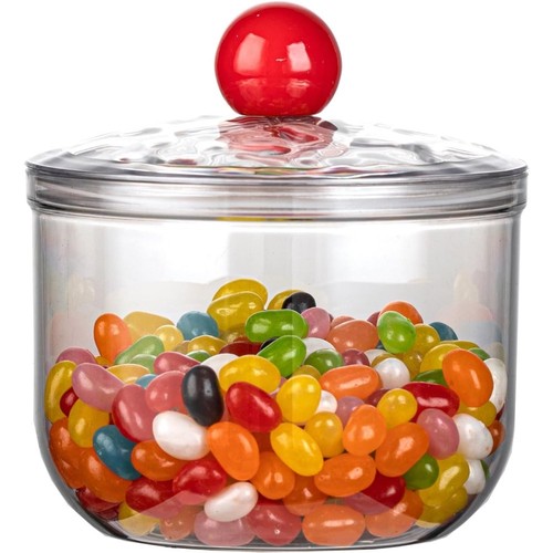 30oz clear candy jar - clear, lid