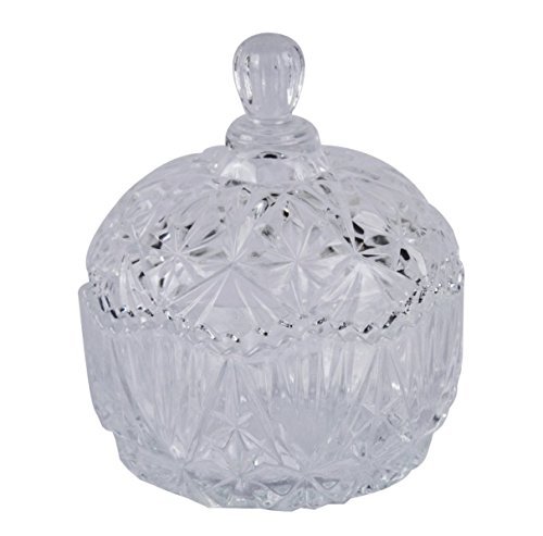 Glass sweet bowl sugar jar - glass,
