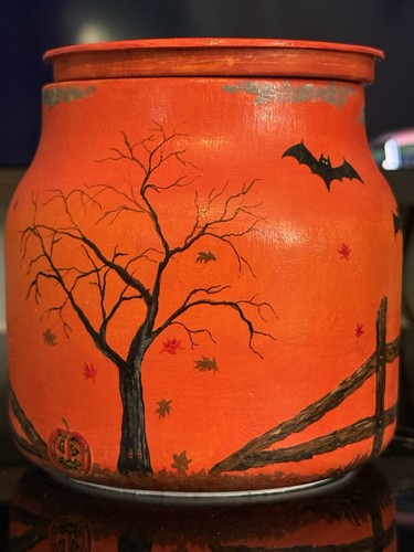 Halloween candy jar with - halloween,