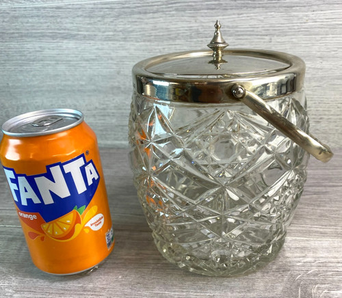 Antique cut glass biscuit - biscuit, jar