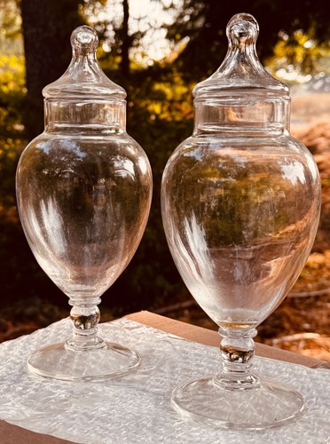 Vintage apothecary glass with - apothecary,
