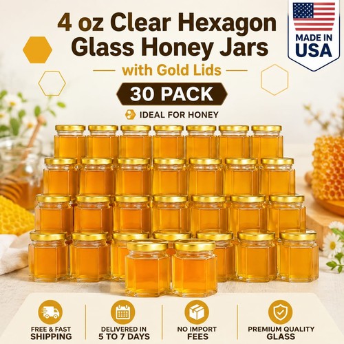 Clear hexagon glass - **4,