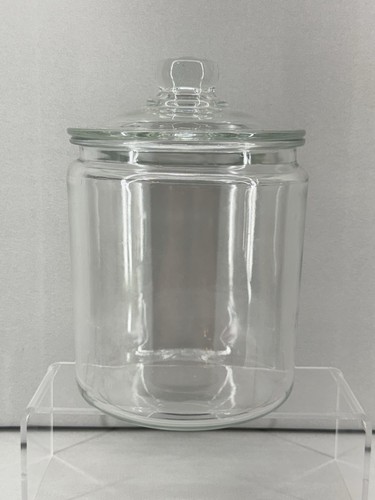 Clear glass storage jar - clear,