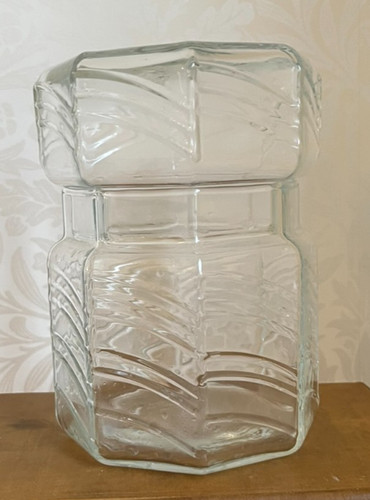 Dansk clear glass canister - dansk,