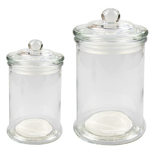 Glass sweet jars with lid - glass,