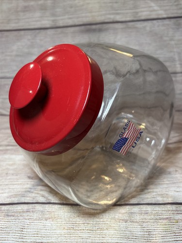 Vintage gallon glass slanted - glass,