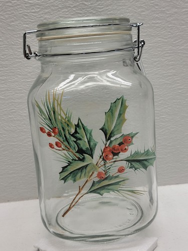 Vintage holiday glass locking - vintage,