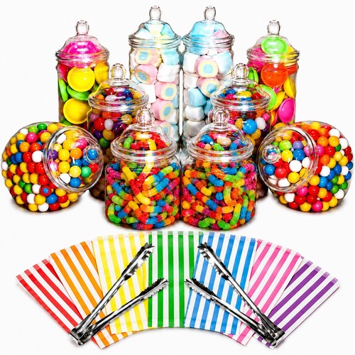 Plastic sweet jars tongs - 10,