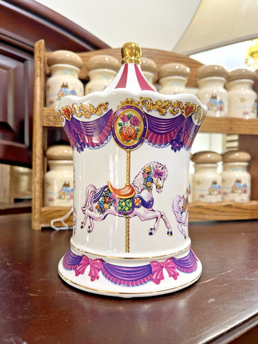 Teleflora carousel music box - teleflora,