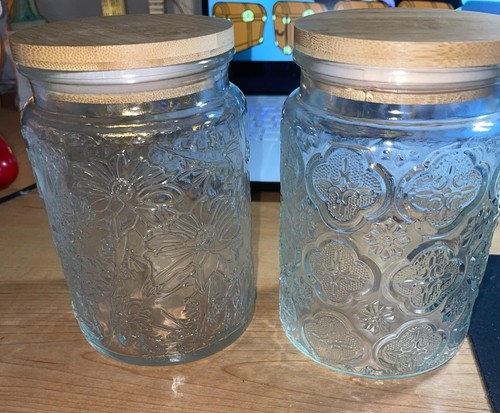 Vintage glass jars oz - vintage,