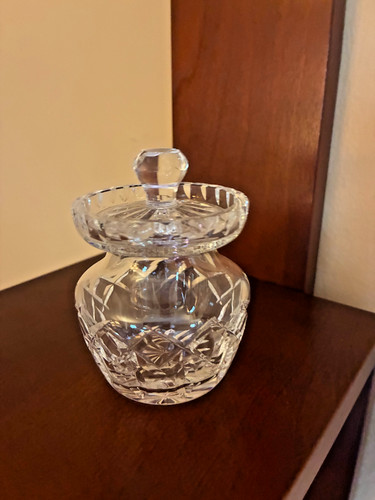 Vintage clear cut glass - vintage,