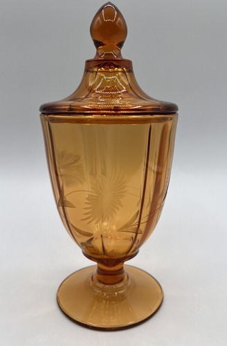 Cambridge glass etched flower - cambridge,
