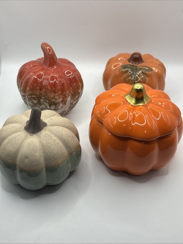 Ceramic pumpkin candy - ceramic,
