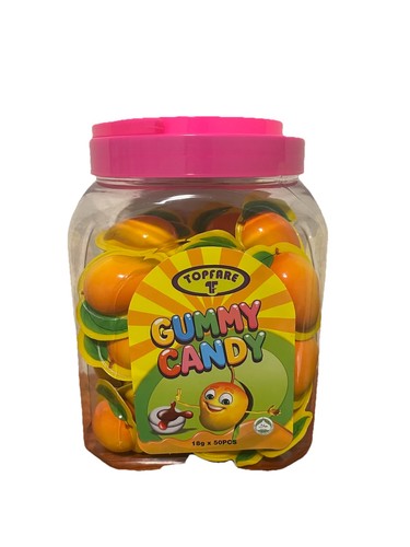 Topfare mango gummy candy jar - topfare,