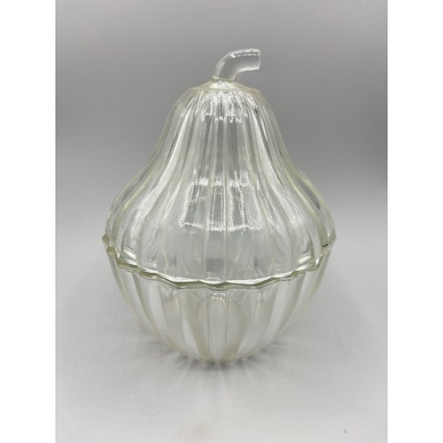 Vintage clear ribbed - ribbed, glass