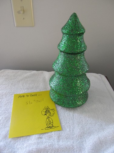 Glass christmas green tree - christmas,