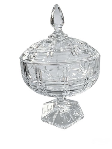 Large glass candy jar - glass,