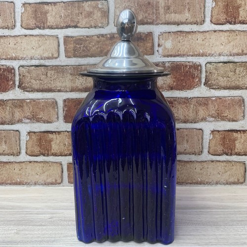 Vintage cobalt blue glass - blue,