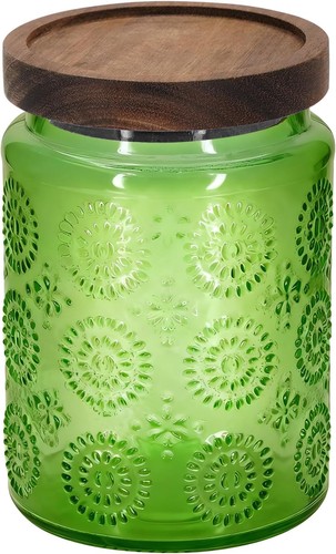 24oz green vintage glass - glass, candy