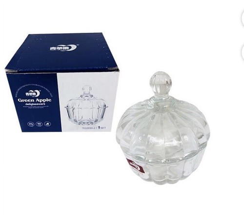 Glass sugar bowl - bowl,,