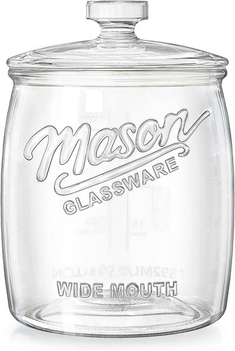 Half gallon glass cookie - cookie, jar