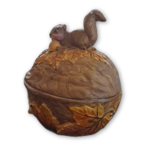 Walnut shaped ceramic candy - walnut,