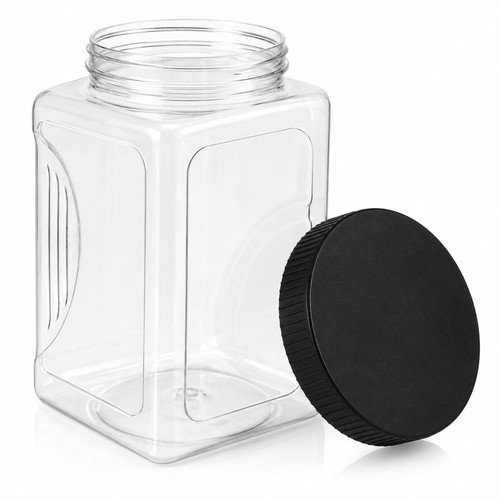 Plastic jars with lids - jars,