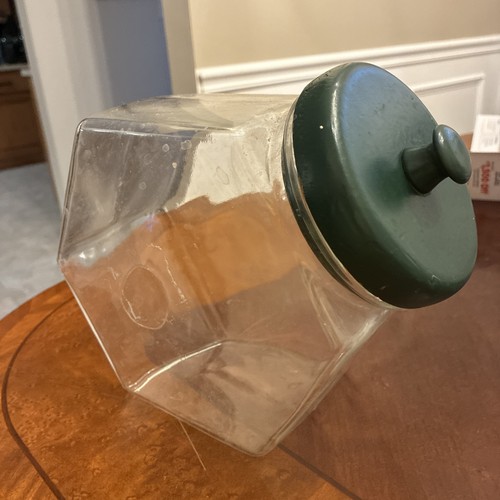 Hexagon sided glass candy - glass,