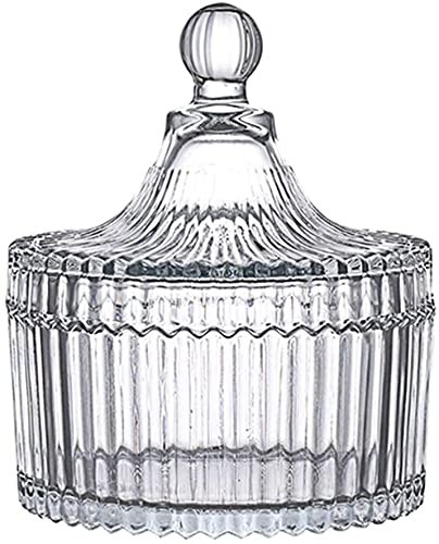 Glass candy dish with - candy,