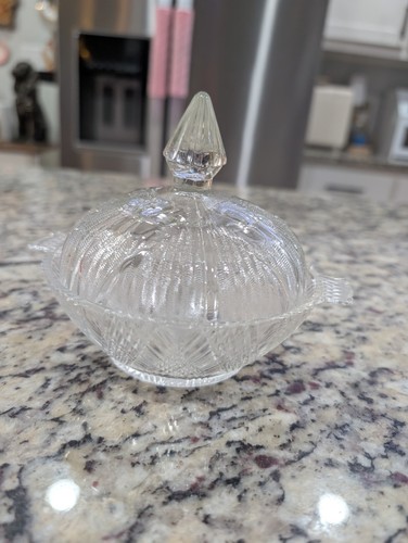 Glass candy jar with lid - jar,
