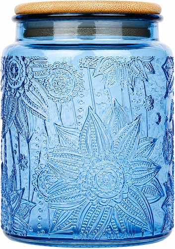 Blue vintage glass candy - blue,