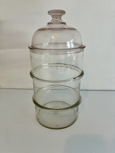 Antique blown glass - glass, ring