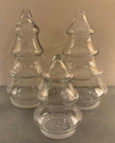 Clear glass christmas tree - glass,